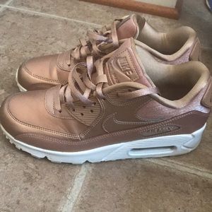 Pink metallic Nike Air Sneakers